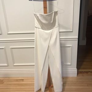 White House Black Market White WideLegged Jumpsuit